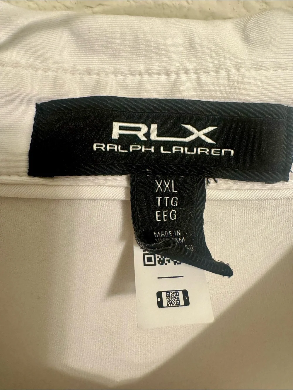 Ralph Lauren White Polo with Navy Pony